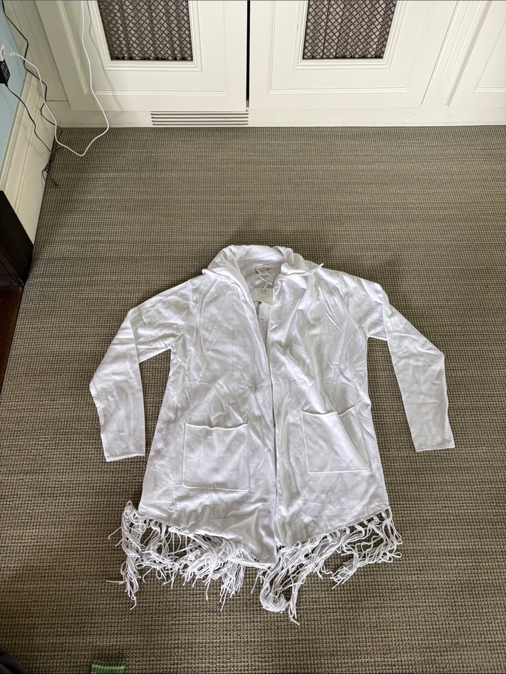 Brand new with tags Chic Luxe by Muche er Muchette White Fringe Cardigan